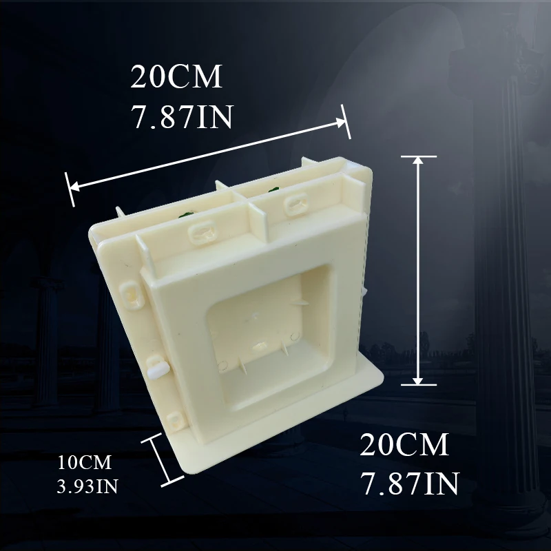 Imagem -02 - Molde Oco de Tijolo Vazio de Cimento Partição de Ventilação Tridimensional Decoração de Parede Fabricante de Molde de Plástico Concreto