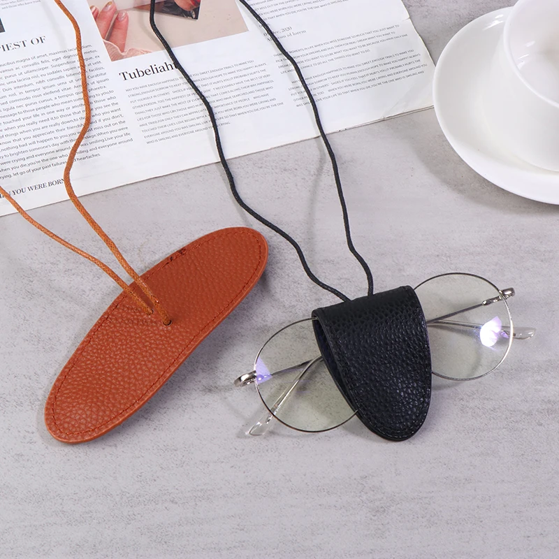 

Anti-lost Pu Leather Magnetic Hat Clip Sunglasses Storage Neck Hanging Lanyard Glasses Clip Organizer Gadget Hat Holder Girl
