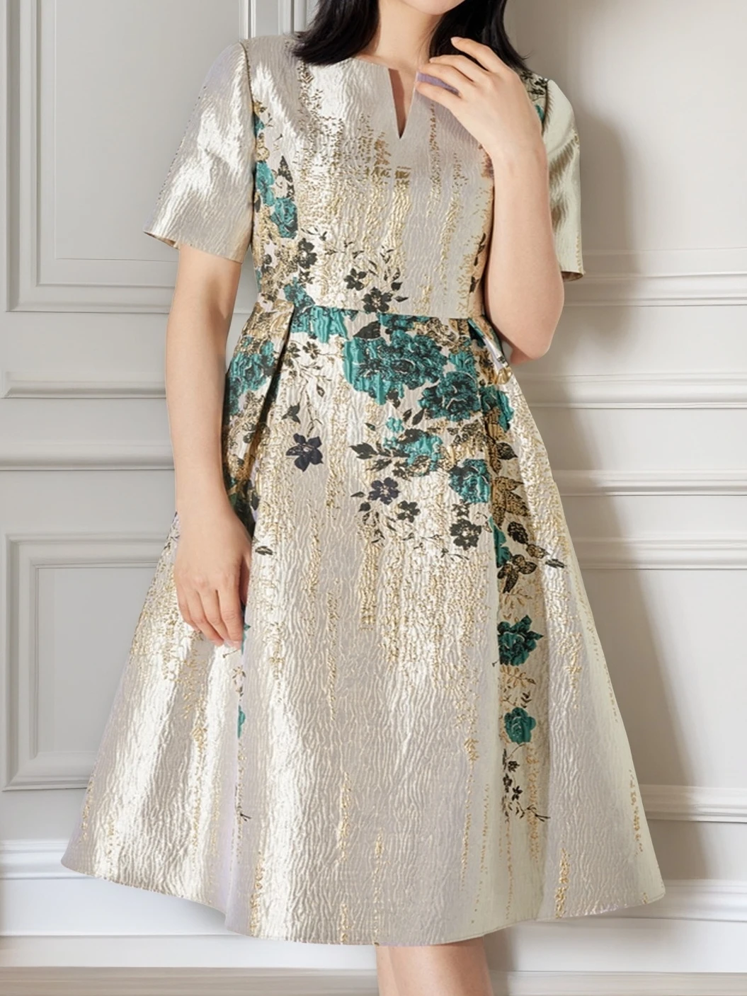 Elegante zomer vrouwen jurk jacquard luxe 2025, nieuwe collectie boho bloemenjurk feestavond maxi kleding baljurk gewaad vestido