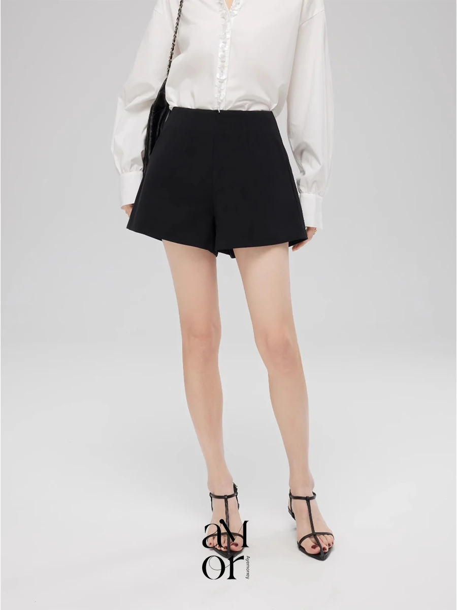 

Женская классическая юбка-брюки Ayemorrey Ultra Model Proportion Ele, универсальная, весна-лето, французский стиль, полиэстер