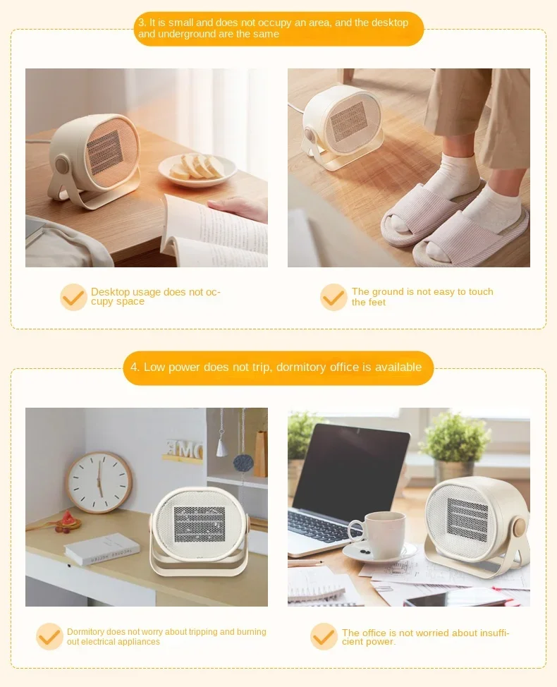 ماكينة تسخين مروحة كهربائية منزلية ، 220 فولت ، 500 وات ، تسخين سريع ، مكتب ، سطح مكتب ، شتاء