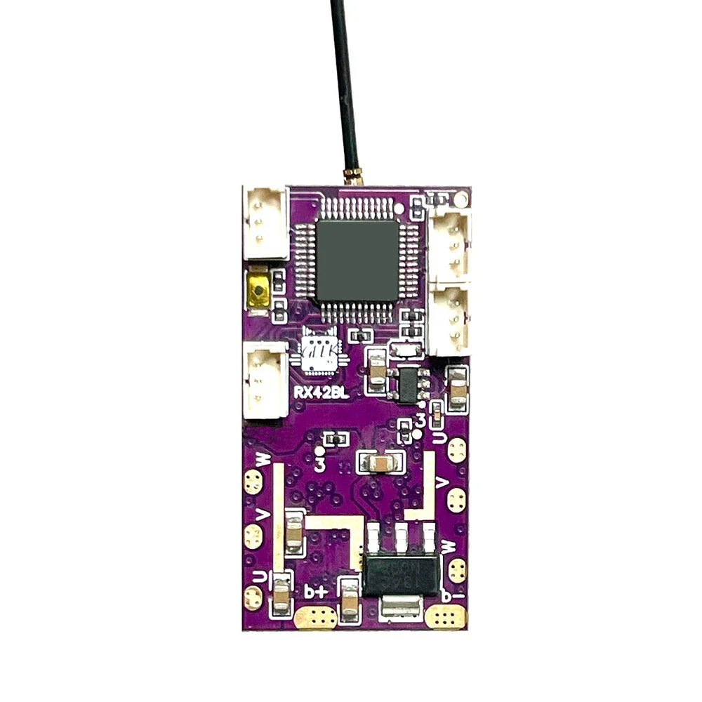 Multi Protocol Long Range Receiver Built-in Dual 12A BLHeli Brushless ESC with BEC for Flysky i6 i6X Wfly Microzone Radiomaster