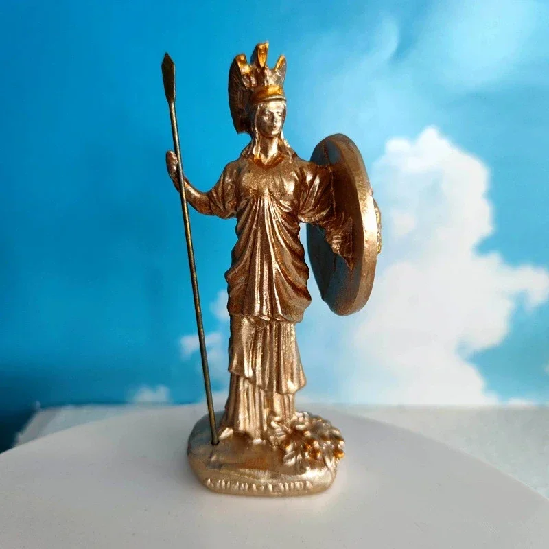 Ancient Greek goddess Athena resin statue European home Room decoration goddess of war&Handcraft&practical reason ornament gift