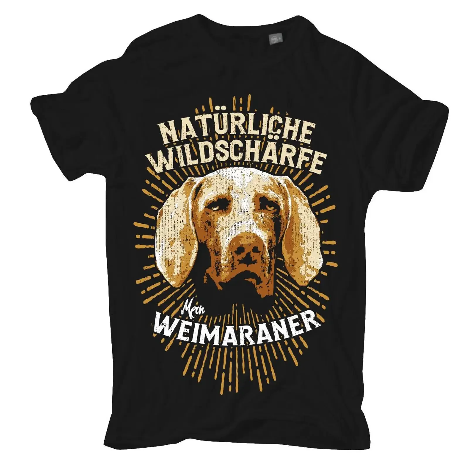 T Shirt Weimaraner Natürliche Wildschärfe hunde dogs rasse haustier zucht vintage Washed Unisex homme Casual Breathable
