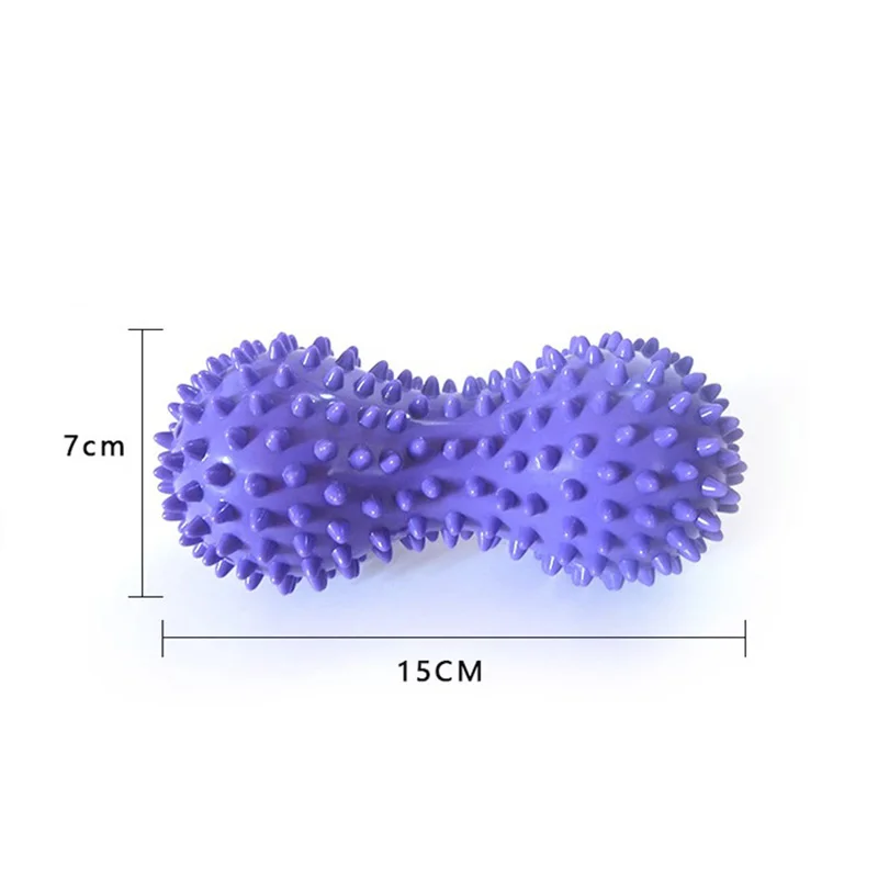 Peanut Spiked Ball Massage agopuntura Point Grip Ball Spiked Fascia Yoga Ball Grip Fitness Ball Fascia Muscle relax siepe