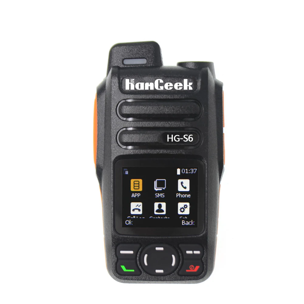 Hamgeek HG-S6 4G Netwerk Radio Walkie Talkie Handheld Transceiver Lte/Wcdma/Gsm Poc Radio Voor Real-ptt