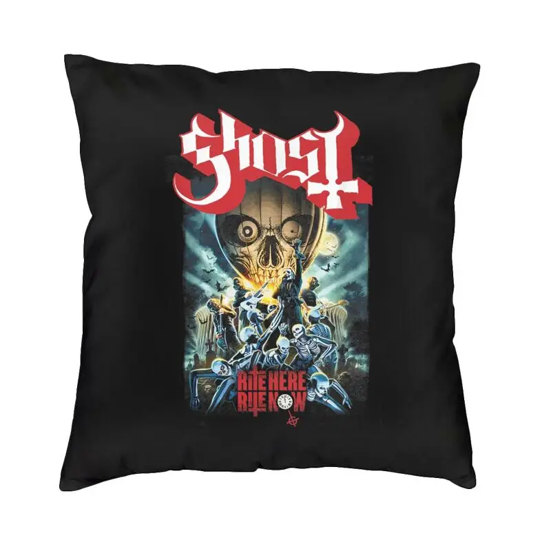 Fashion Swedish Rock Band Horror Ghost Square Throw Pillow Case Home Decor 3D Double-sided Printing Cushion Cover for Sofa