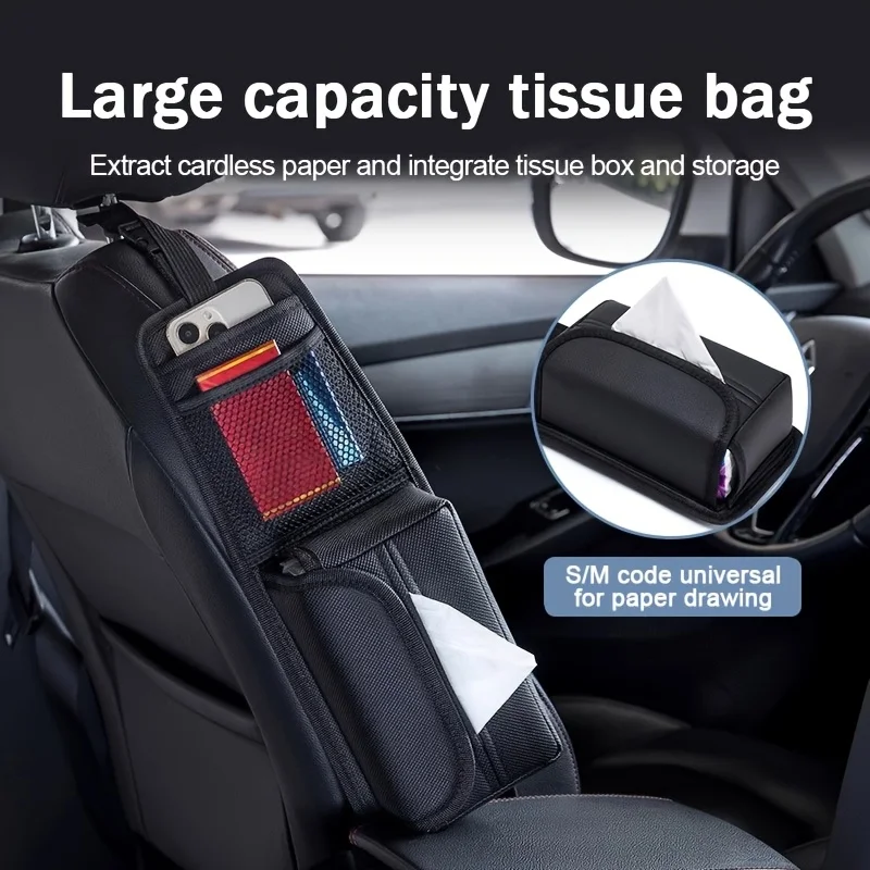 1Pc Auto Sitz Seite Lagerung Tasche Hängen Tasche Handy Lagerung Tasche Auto Tissue Box Auto Liefert