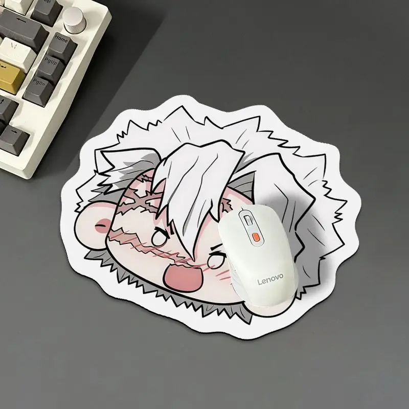 Tapis de souris périphérique Demon Slayer Agatsuma Zenitsu, boue de diatomée épaisse, décoration de bureau, figurine Ins, dessin animé, offre spéciale