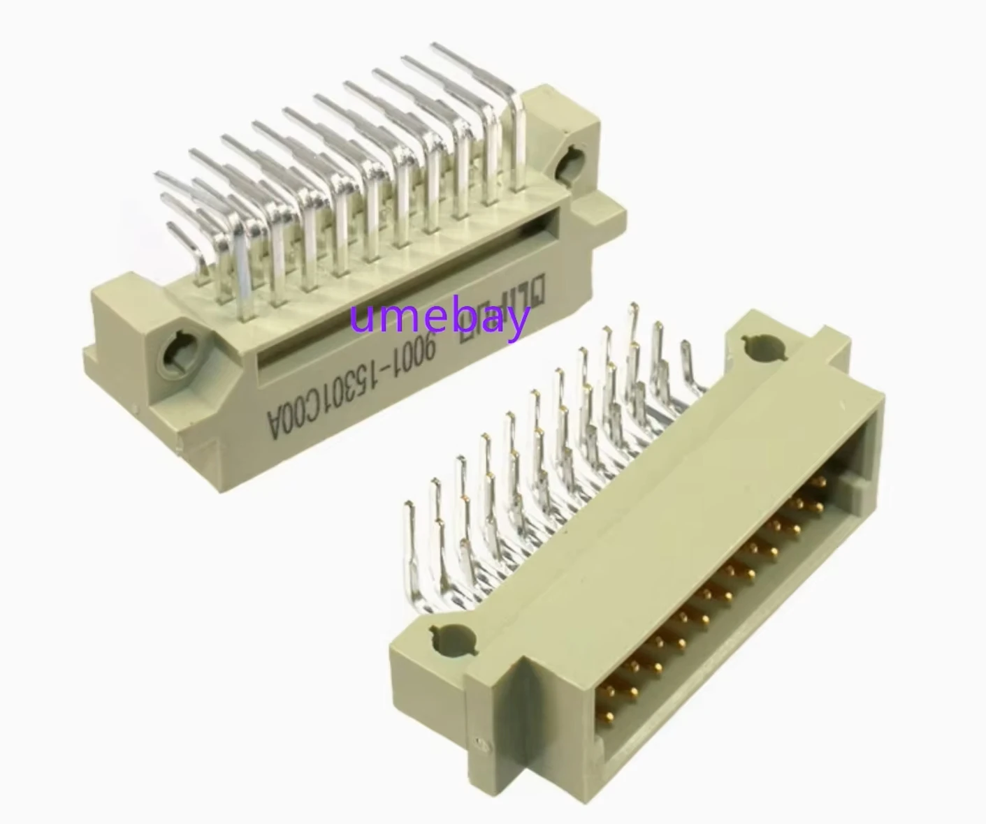 20 pieces. European socket DIN 9001-15301C00A 330 3 * 10P 30P male bent pin 2.54 spacing