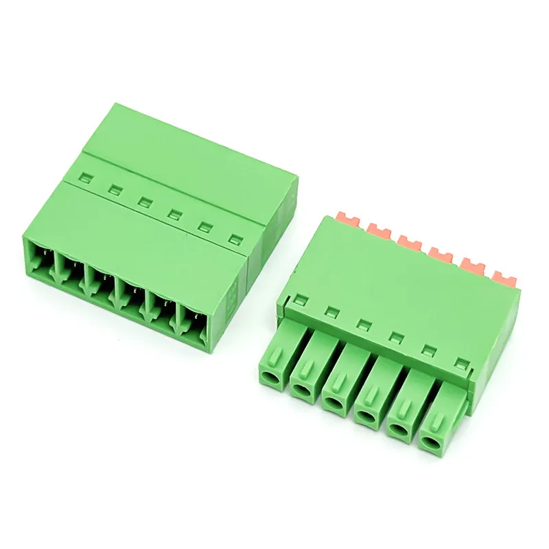 3.81mm thin 15EDGKN 3.81mm Plug 15EDGKNP 3.81mm Needle holder KNR spring press plug-in terminal quick terminal connector A set