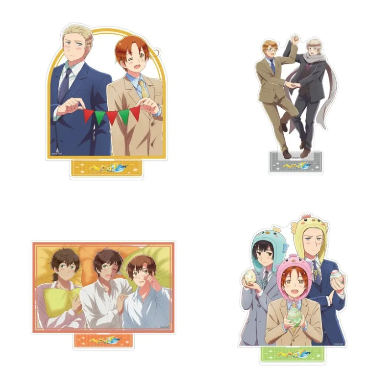 Japan Cartoon Hetalia: Axis Powers Anime Figure Feliciano Vargas Ludwig Ivan Braginsky Acrylic Stands Character Ludwig Model Toy