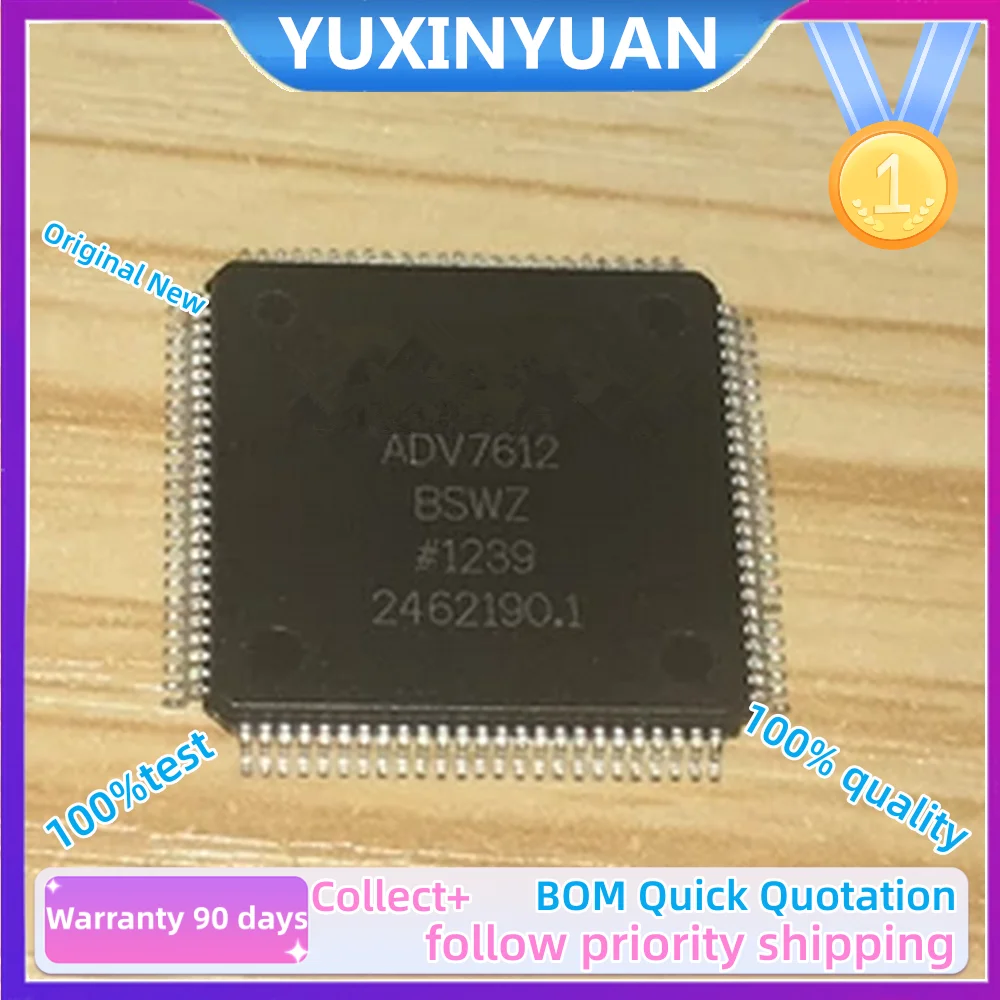 1PCS/LOT /LOT and new Original ADV7612BSWZ  ADV7612  7612  QFP100  YUXINYUAN  IC  IN STOCK 100%Test