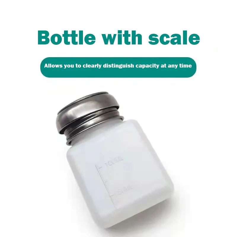 250ml/200ml/100ml Plastic Bottle Alcohol Bottle Storage Cleaner Soldering Paste Flux Press Metal Cap for Phone Tablet PC Repair