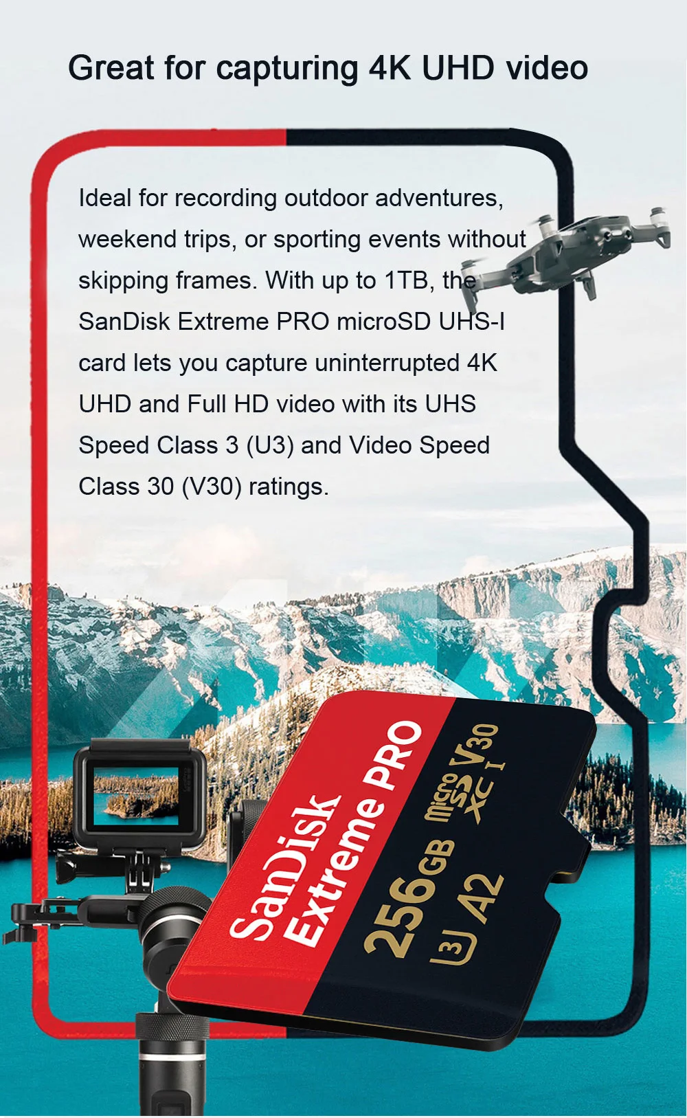 SanDisk High Endurance MicroSD 32GB 64GB 128GB 256GB Karte Überwachungskamera Speicherkarte High Endurance 4K Videokarte für DVR – Detail 6