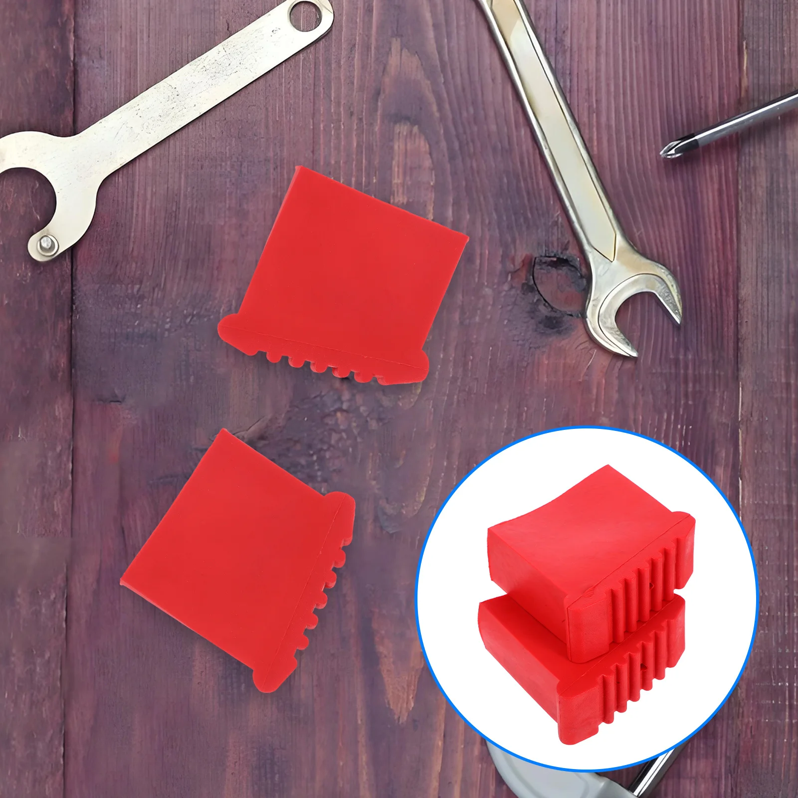 

2Pcs Telescopic Ladder Feet Covers Non-Slip Rubber Boots Wide Anti-Skid Protector for Home Outdoor Construction Ladder