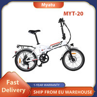 Myatu MYT-20 Electric Bike, 250W Motor, 36V 10.4Ah Battery, 20-inch Tire City Foldable Ebike, 25km/h Max Speed, 30-33km Range