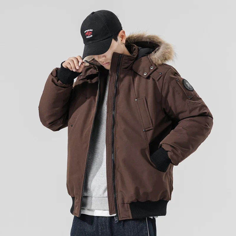 Winter Men and Women's Down Jacket for Couples, Fashionable and Versatile Korean Version for Leisure