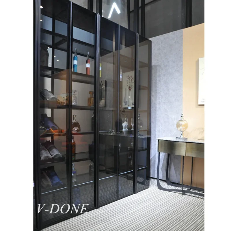 Living Room Furniture Wine Cabinet Bar Showcase Refrigerator Display Stand Elegant Wine Display Stand for Home Use