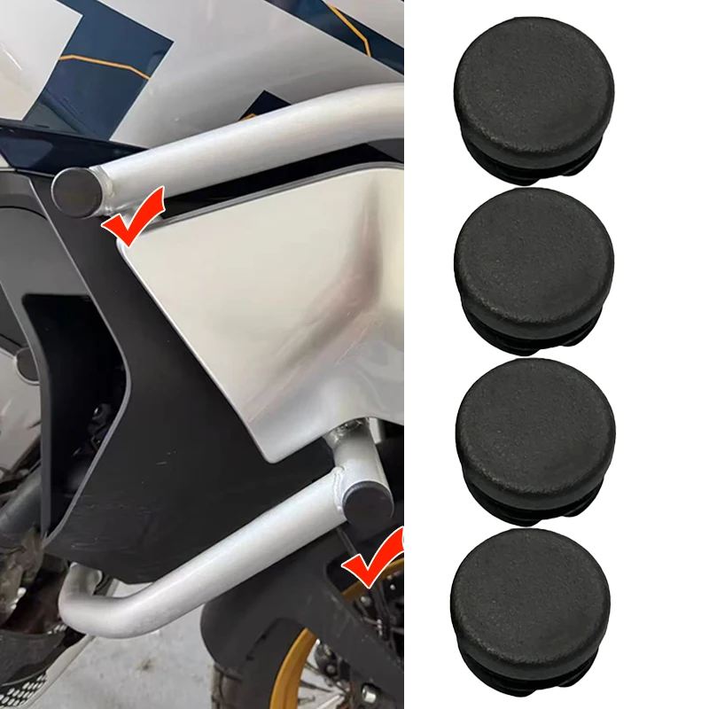 For CFMOTO 800MT MT800 4PCS Chassis Plugs Motorcycle Frame Hole Cover Caps Plug Frame Cap