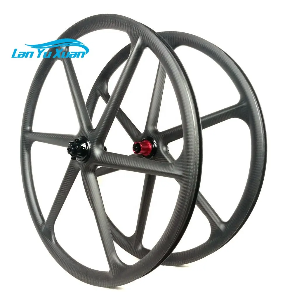 Full Carbon 30MM*30MM  29ER MTB Wheels Chosen Red Hub 6 Spoke Bicycle Wheel