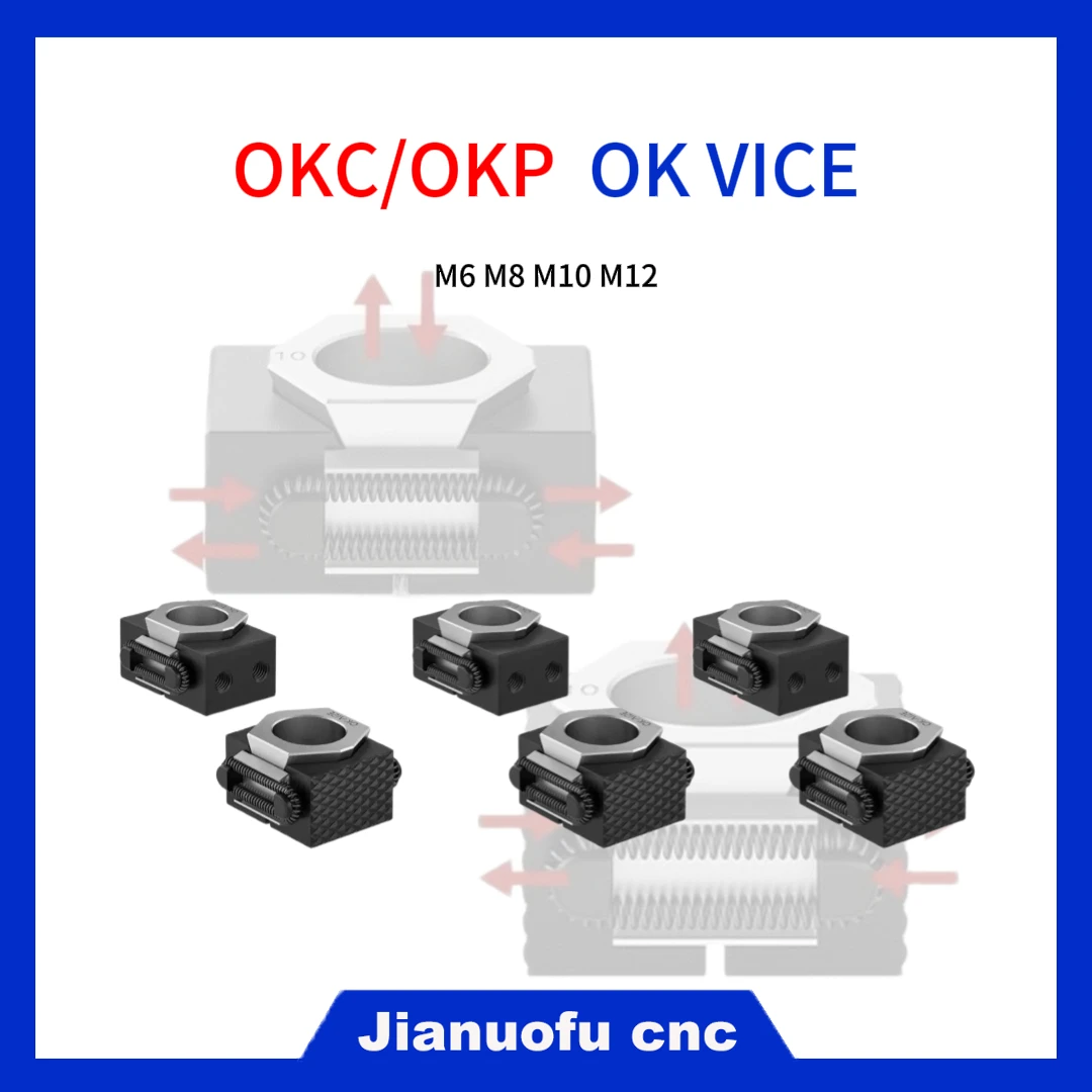 OKC/OKP CNC Fixture Milling Tools M6 M8 M10 M12 OK Vise Machine Milling Hign Precision Vise Workholding Clamps