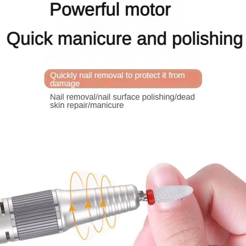 Oplaadbare nagelboor 35000 RPM manicuremachine Professionele draadloze elektrische nagelboormachine voor nagels