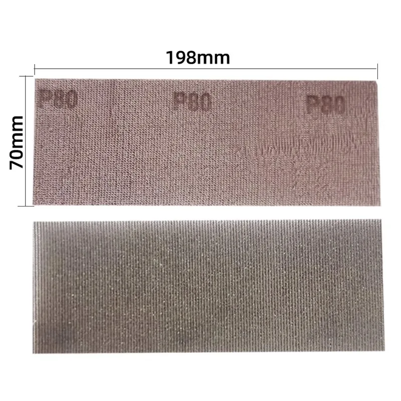 Dust-free putty dry grinding machine sandpaper 70*198mm grid spray paint hand plane grinding plate rectangular back velvet sandp