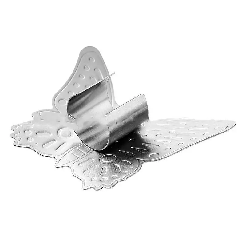 Vegetable Cut Finger Protector Stainless Steel Anti-Scratch Hand Guard Practical Kitchen Tool for Cooking Enthusiasts