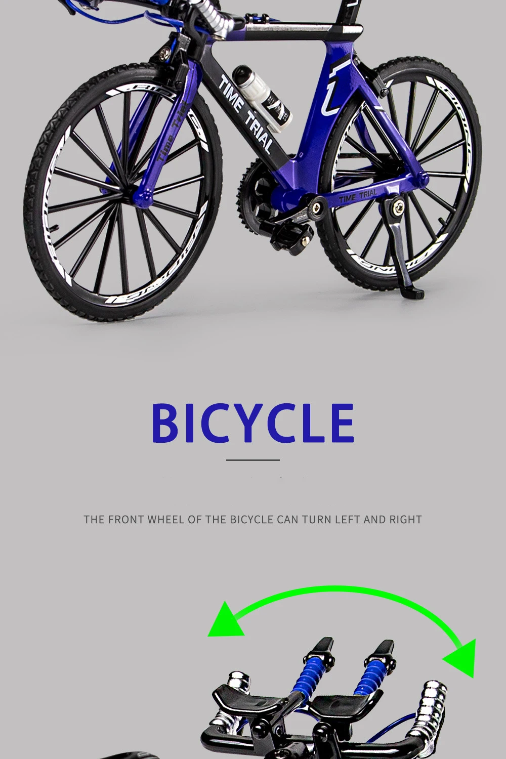 1:8 Modell-Legierungs-Fahrrad, Druckguss-Rennrad, Finger-Mountainbike-Modell, Metall-Taschenfahrrad, Simulations-Sammelspielzeug für Jungen – Detail 6
