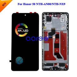 AMOLED LCD Display For Huawei Honor 50  LCD For Huawei Honor 50 NTH-NX9 Display LCD Screen Touch Digitizer Assembly