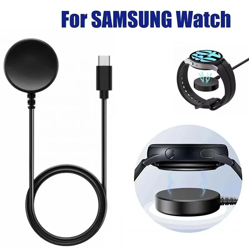 USB Charging Cable Fast Charger Dock Power Adapter For Samsung Galaxy Watch 3 4 Classic Active 1 2 Charging Holder Accessories