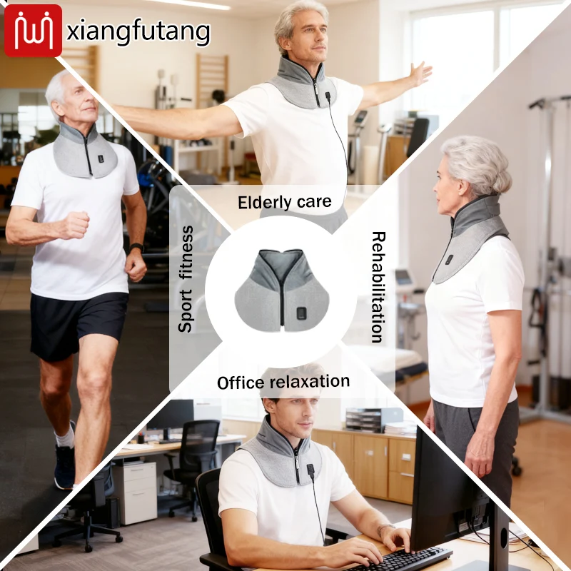 دعامة الرقبة للعلاج بالضوء الأحمر تخفف آلام الرقبة والتعب في الشتاء في الهواء الطلق لتدفئة الرقبة المحمولة وسهلة الحمل والدفء الساخن