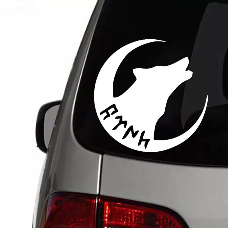 Göktürk Alphabet Turkish Letter Moon Star and Wolf funny vinyl car sticker waterproof car decal stickers choose size