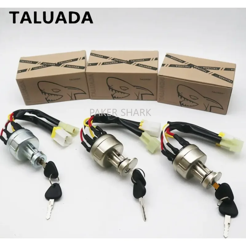 

For EC140B EC210B Ignition Switch EC240B EC290B EC360B Ignition Switch with Key Excavator