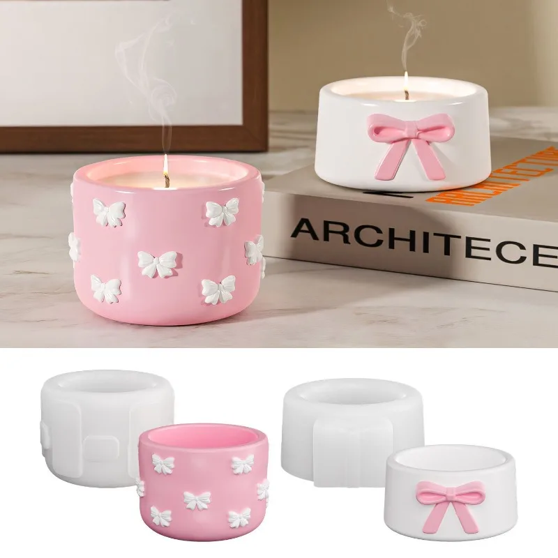 

Силиконовая форма для эпоксидной смолы DIY: круглая подставка для свечей, гипсовые украшения и упаковка для хранения свечей, новейшие модели 2026 года