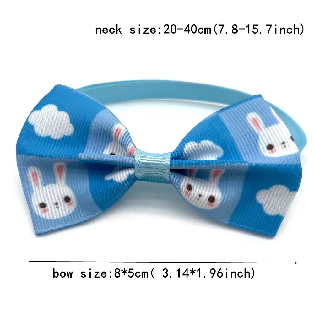 50/100pc Easter Pet Accessories Rabbit Style Small Dog BowTie Puppy Dog Bowtie Collar Adjustable Dog Bowtie Necktie Pet Supplies