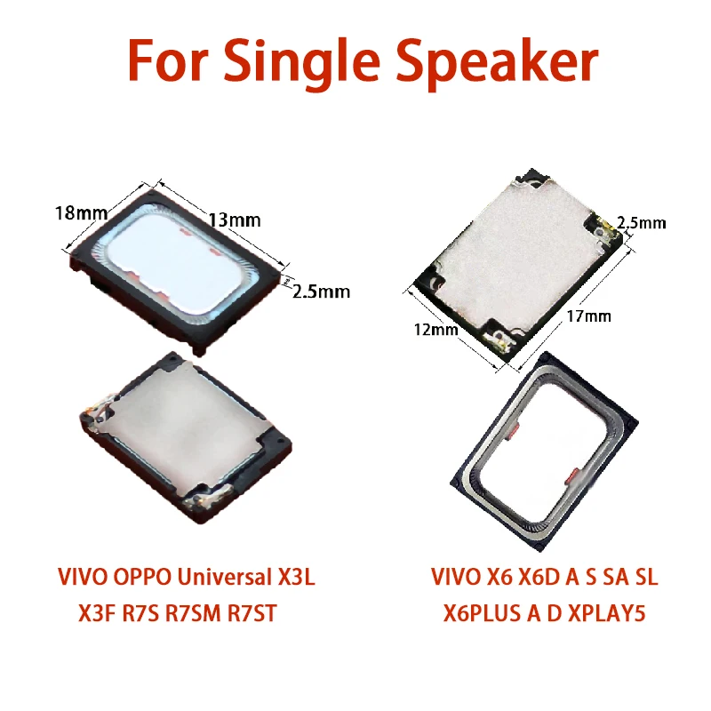 YUXI 1Piece For Single Speaker VIVO OPPO Universal X3L X3F R7S R7SM R7ST/VIVO X6 X6D A S SA SL X6PLUS A D XPLAY5