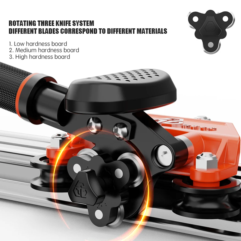 Podwójny uchwyt pomocniczy i 4 rolki, trzy noże, ręczna przecinarka do płytek, duża formatowa ceramiczna przecinarka do płytek.