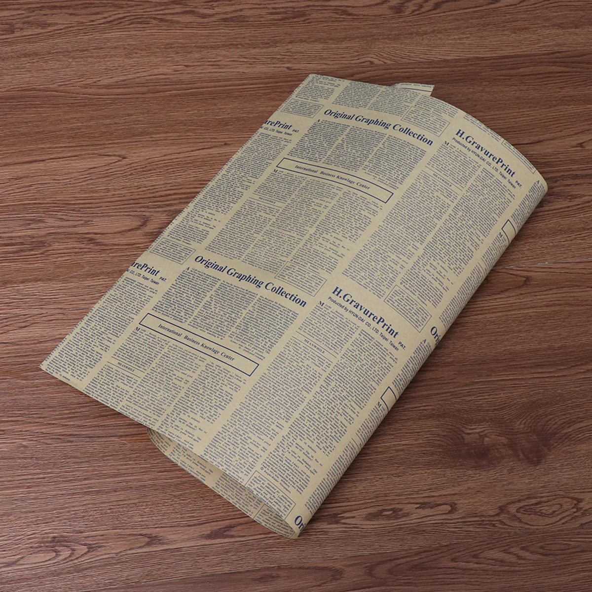 Vintage Wrapping Paper For Flowers Gift Kraft Packaging Newspaper Design Retro Craft Sheets Diy Scrapbooking Birthday