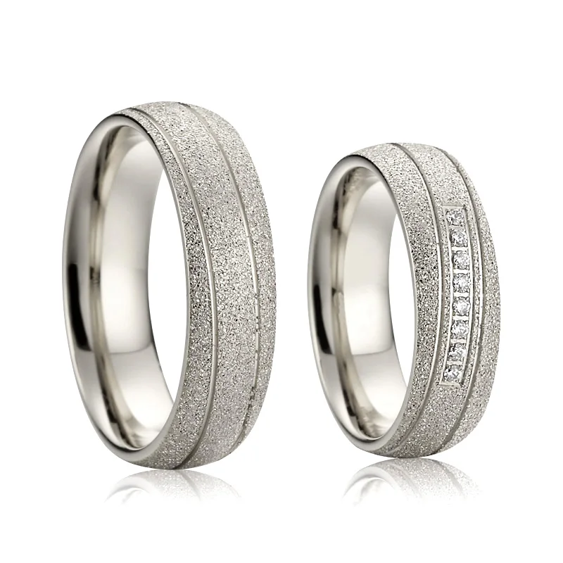 

Harmonious Unions Lover's Hypoallergenic Titanium His And Hers Wedding Bands Promise Couple Rings For Men and Women