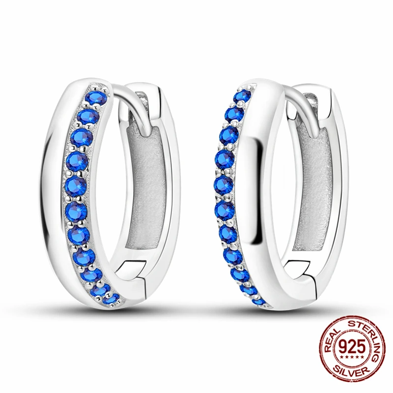 

High-quality S925 sterling silver earrings, women's hoop earrings, anniversary and wedding jewelry gifts.