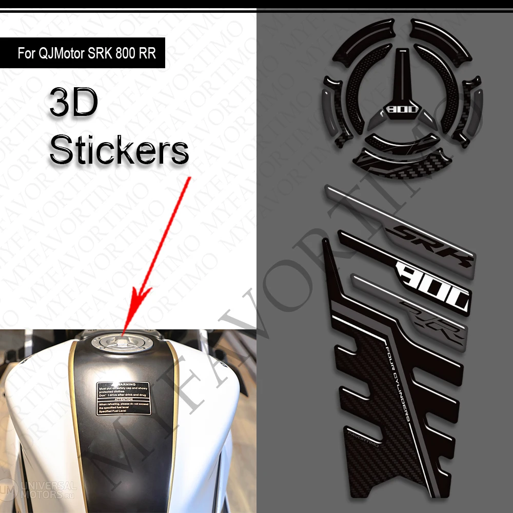 

For QJMotor QJ Motor SRK GSR 800 RR SRK800 Motorcycle Tank Pad Cap TankPad Gas Fuel Oil Kit Knee Stickers Decals Protector
