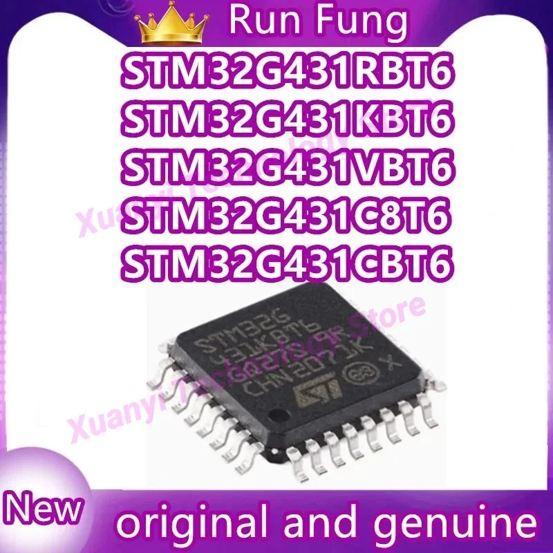 정품 MCU IC, STM32G431KBT6, STM32G431C8T6, STM32G431CBT6, STM32G431CBU6, STM32G431RBT6, STM32G431VBT6, 100% 브랜드, 로트당 1 개