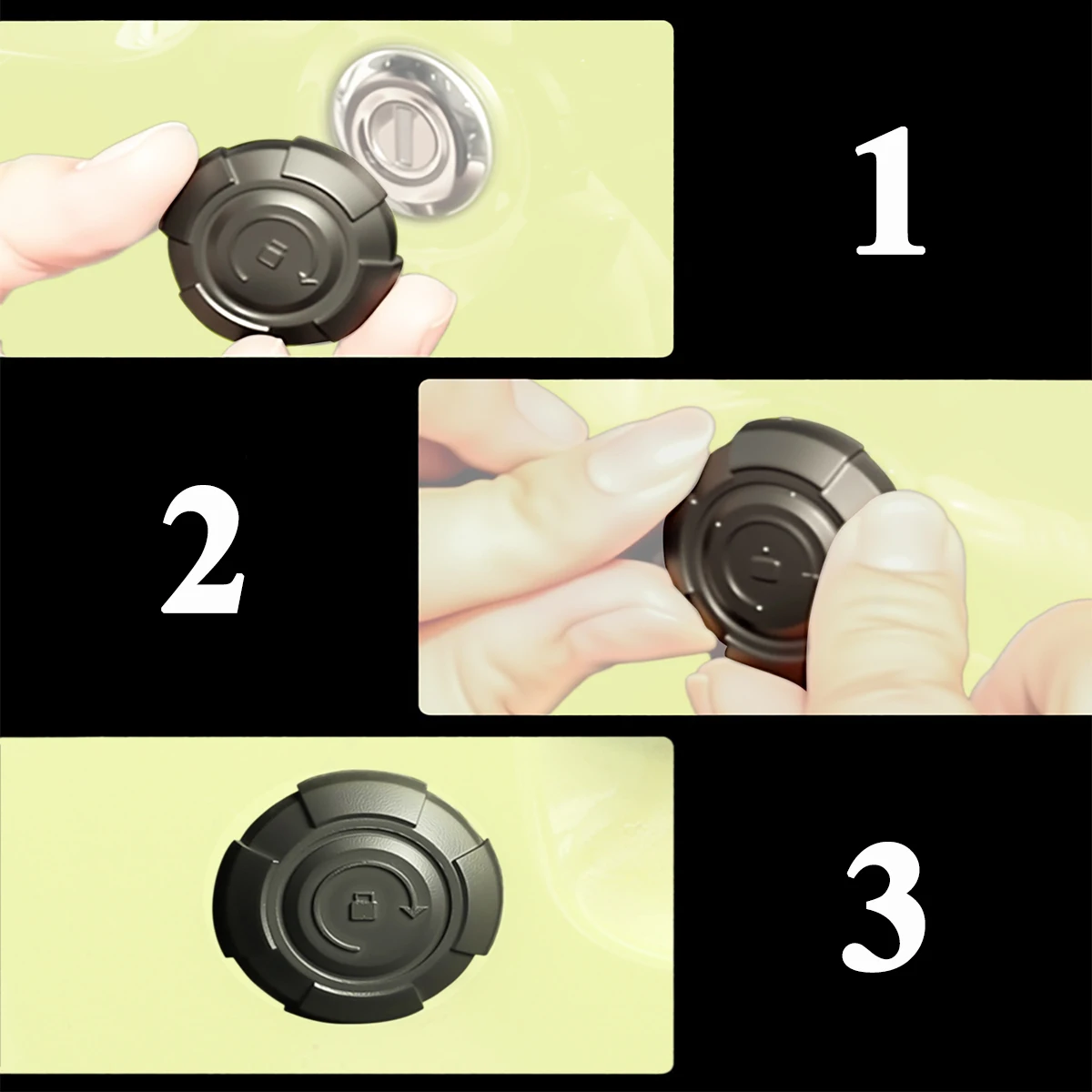 Keyhole Cover Magnetic Key Hole Socket Door Lock Protector Trim Caps for Suzuki Jimny 2019-2025 JB64 JB74 Exterior Accessories