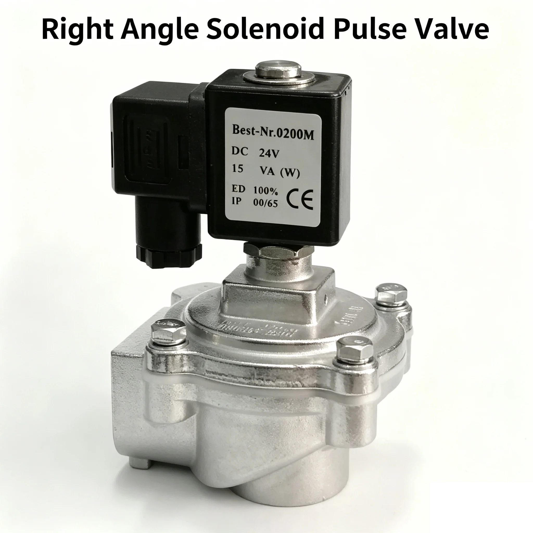 1 Inch Right-Angle Bag Pneumatic Dust Collector DMF-Z-20S/25/40/50J DC24V Solenoid Valve Pulse Valve