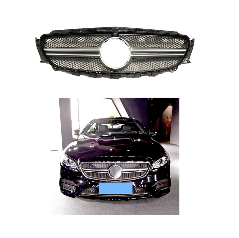 

Automotive Parts E53 Hood Grille For Mercedes Benz E Class W213 2016-2020 Upgrade AMG Style Front Grille