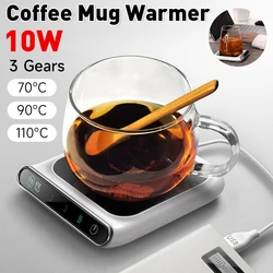 Mug Warmer Electric Cup Heater Milk Tea Water Cup Heating Coaster Constant Temperature for Home Office Heating Coffee Cup Warmer