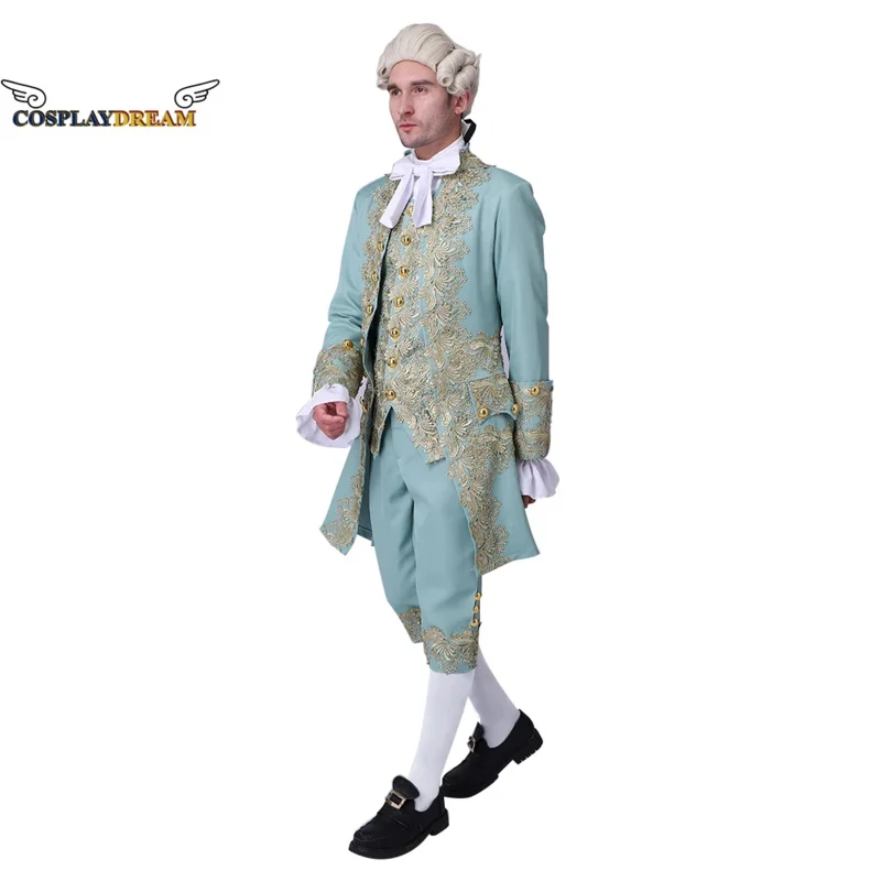 Traje de Cosplay de caballero británico del siglo XVIII para hombre, traje Tudor victoriano renacentista, disfraz de María Antonieta, Roco, novedad de 2025