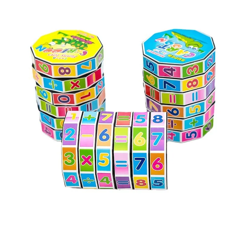 Children Montessori Toy Mathematics Numbers Magic Cube Toy Puzzle Game Early Learning Educational Fun Calculate Math Game